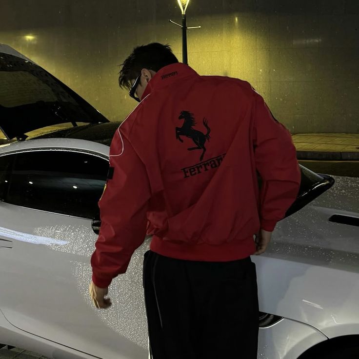 Red Ferrari Vintage Jacket
