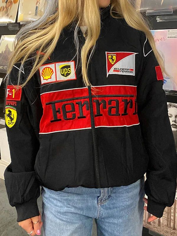 Black Ferrari Vintage Jacket