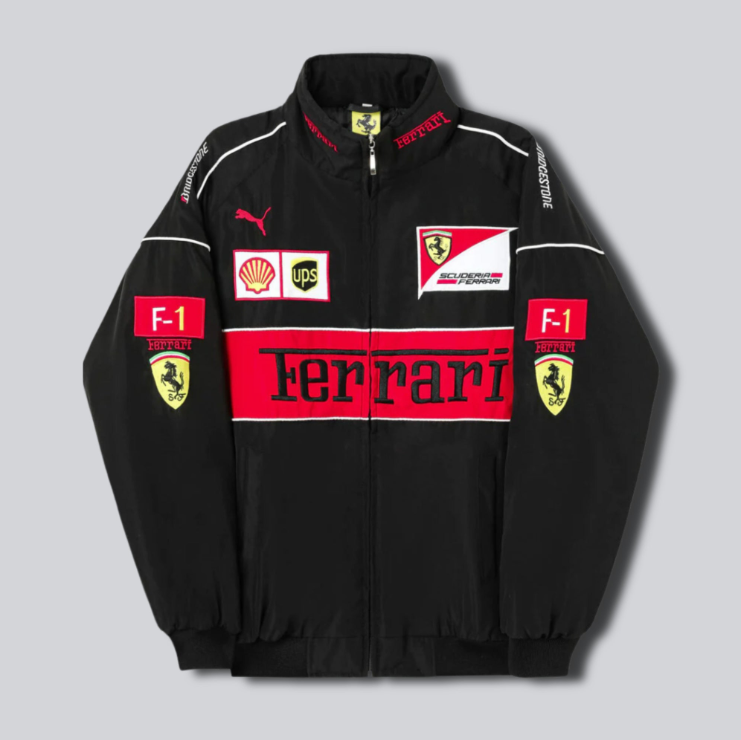 Black Ferrari Vintage Jacket