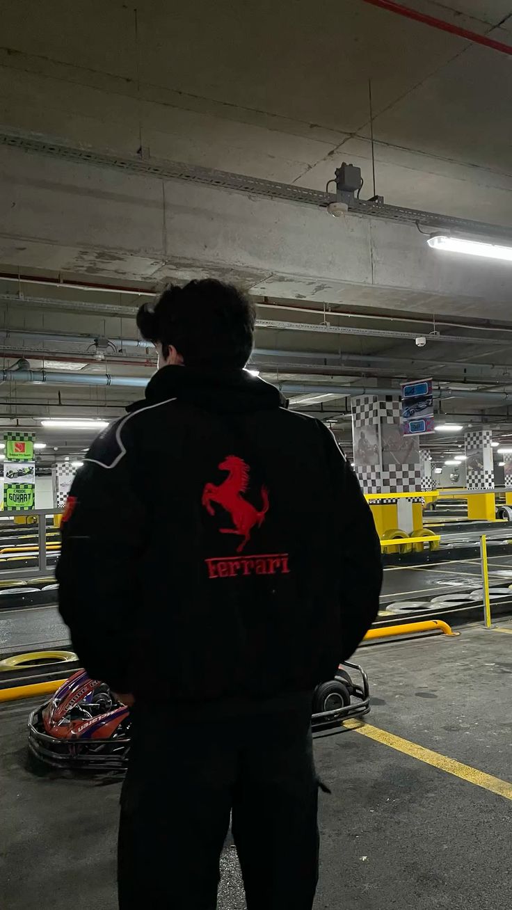 Black Ferrari Vintage Jacket